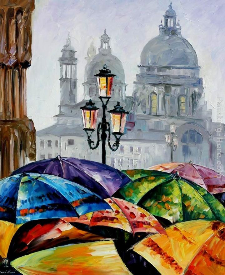 Leonid Afremov RAINY DAY IN VENICE